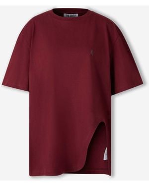 The Attico T-Shirt Logo Piana - Rosso
