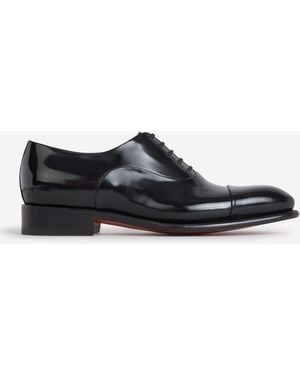 Santoni Distressed Leather Shoes - White