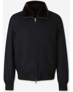 Montecore Jacket With Fur Collar - Black
