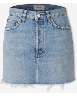 Agolde Kerira Denim Skirt - Blue