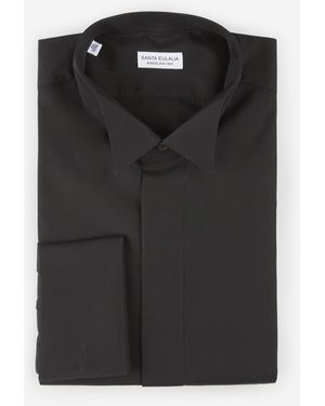 Santa Eulalia Camicia Con Polsino Doppio - Nero