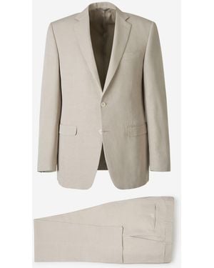 Canali Linen And Silk Suit - Natural