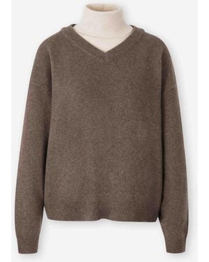 STAUD Kaschmirpullover Doris - Braun