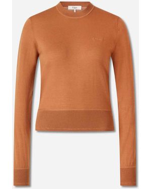 Chloé Pull En Laine - Blanc