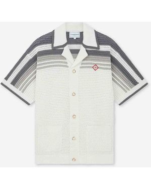 CASABLANCA Crochet Cotton Shirt - White