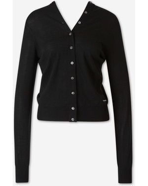 Alexander Wang Fine Wool Cardigan - Black