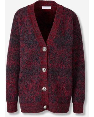 Rabanne Cotton Knit Cardigan - Purple