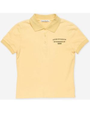 Acne Studios Polo De - Amarillo