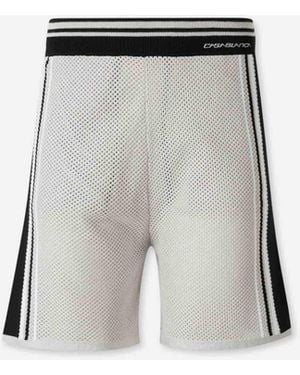 CASABLANCA Cotton Mesh Bermuda Shorts - Multicolour