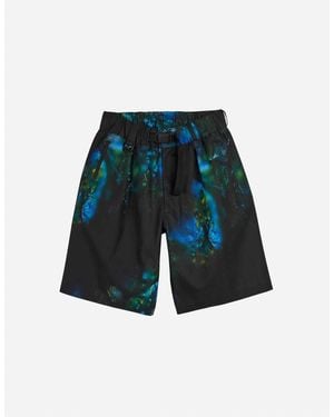 Y-3 Bermuda Corti Aop Ripstop - Blu