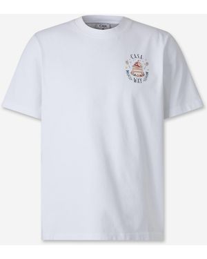 CASABLANCA Short Sleeve T-Shirt - White