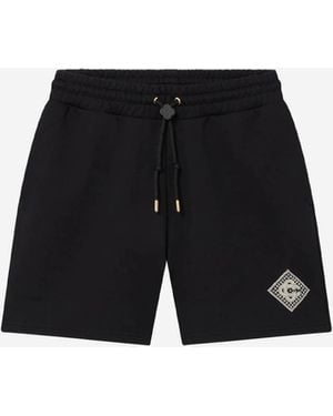 CASABLANCA Pearl Diamond Bermuda Shorts - Black