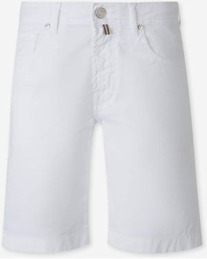 Jacob Cohen Straight Bermuda Shorts - White