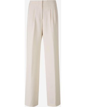 Peserico Pantaloni Palazzo Formali - Bianco
