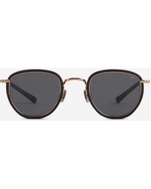 Eyevan 7285 Round Sunglasses - Black