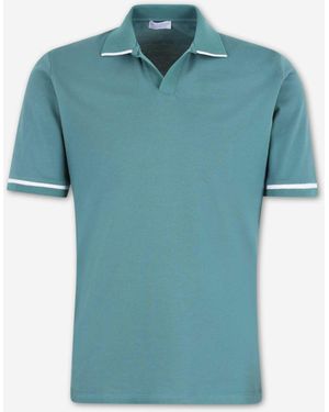 Santa Eulalia Cotton Polo Shirt - Blue