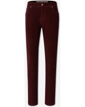 richard j. brown Pantalones Pana Algodón - Rojo