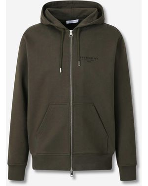 Givenchy Sudadera Cremallera Capucha - Verde