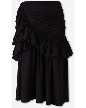 Dries Van Noten Falda Midi Humairah - Negro