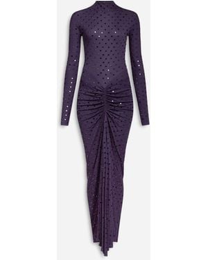Alaïa Flowy Maxi Dress - Purple