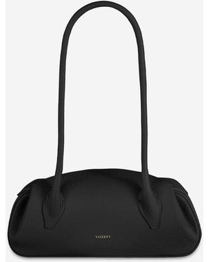 Yuzefi Oyster Shoulder Bag - Black