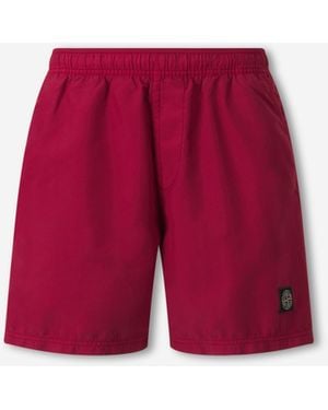 Stone Island Bañador Compass - Rojo