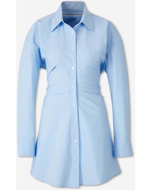Alexander Wang Mini Shirt Dress - Blue