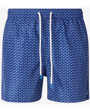 Santa Eulalia Maillot De Bain À Motif Palmier - Bleu
