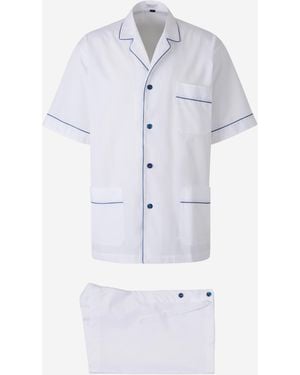 Santa Eulalia Cotton Pajama Set - White