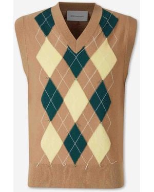 Ami Paris Diamond Pattern Vest - Multicolour