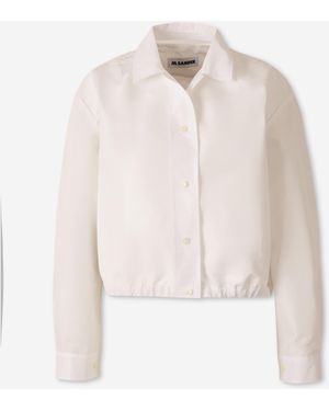Jil Sander Blusa Técnica Faille - Blanco