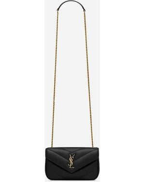 Saint Laurent Sac Loulou Mini - Blanc