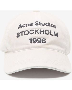 Acne Studios Logo Cap - Natural