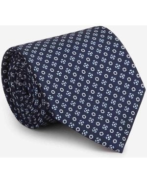 Bigi por Santa Eulalia Geometric Patterns Tie - Blue