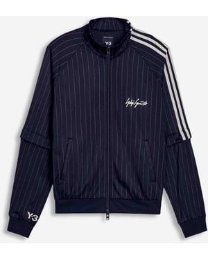 Y-3 Track Jacket With Stripes - Blue
