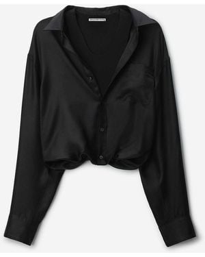 Alexander Wang Lagenlook-Top - Schwarz