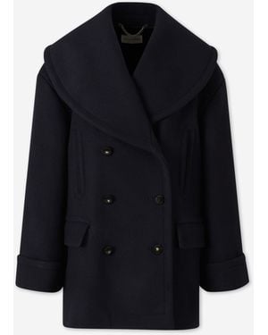 Altuzarra Short Wool Coat - Blue