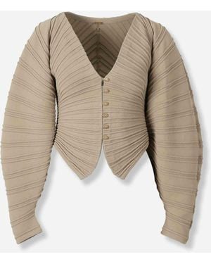 Cult Gaia Blair Knit Cardigan - Natural