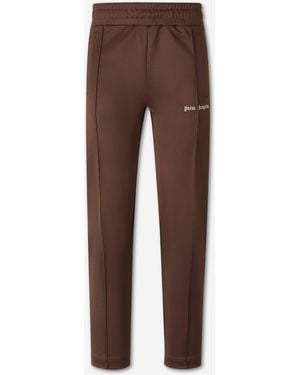 Palm Angels Pantaloni Da Jogging Dritti - Marrone