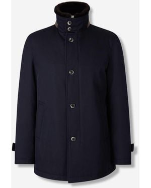 Herno Cappotto Lungo Lana - Blu