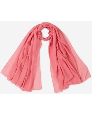 Santa Eulalia Plain Silk Scarf - Pink