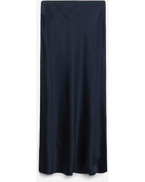 Dorothee Schumacher Midi Satin Skirt - Blue