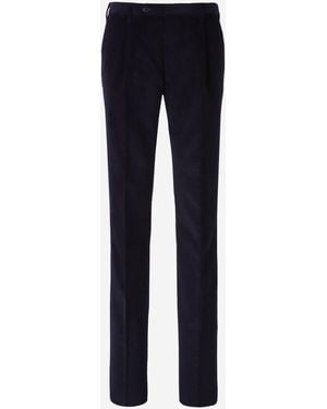 Santa Eulalia Corduroy Pleated Trousers - Blue