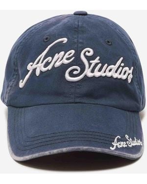 Acne Studios Logo Cap - Blue