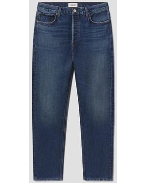 Agolde Cotton Straight Leg Pants - Blue
