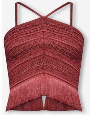 PATBO Top Flecos Amber - Rojo