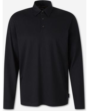 Zanone Long Sleeve Polo Shirt - Blue