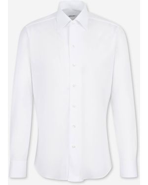 Fray Long Sleeve Shirt - White