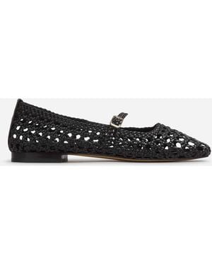 Souliers Martinez Mary Jane Paris Ballerinas - Black