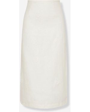 SIR. Falda Midi Alessandra - Blanco